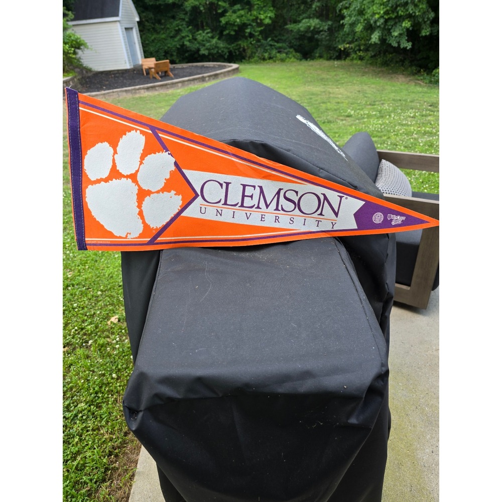 Clemson University Tigers Felt Pennant Orange Purple Paw Logo WinCraft NCAA Fan